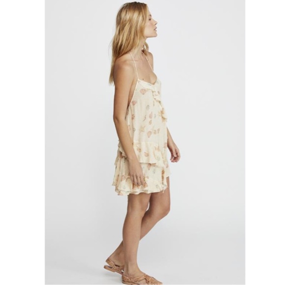 Free People Sunlit Printed Seashell Mini Dress - Picture 3 of 7